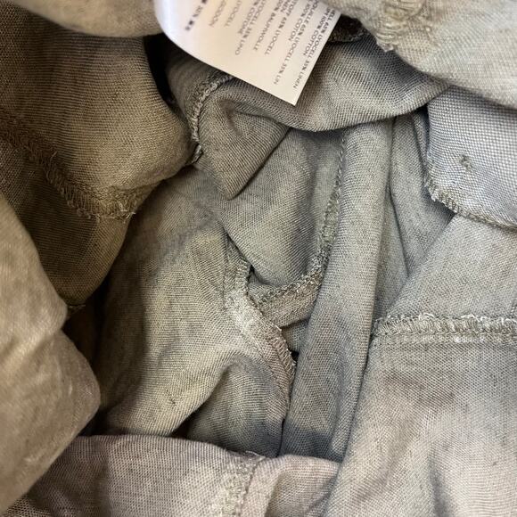 Free People Pants Women's Size 2 Tan Baggy Cargo Button Fly Slouchy Paper Bag - Picture 10 of 16